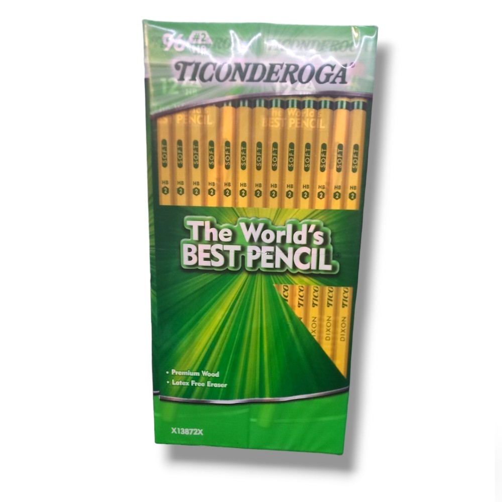 Product of Ticonderoga Woodcase Pencil, HB #2,‎ Yellow Barrel, 96ct. - [Bulk...